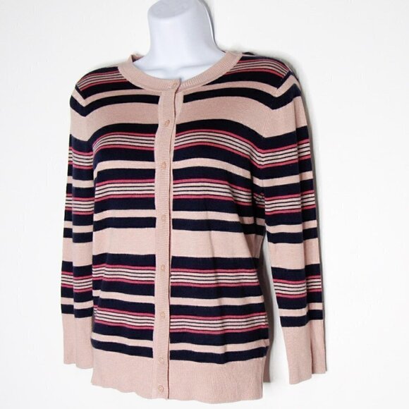 Halogen - Striped Cardigan Sweater - XS - Picture 2 of 6